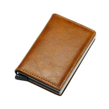 Load image into Gallery viewer, New Carbon Fiber Card Holder Wallets Luxury Men  Black Magic Leather Cool Slim Mini Wallet Small Money Bag Male Purses Magnet Closure Wallet
