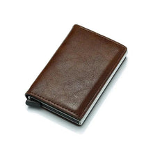 Load image into Gallery viewer, New Carbon Fiber Card Holder Wallets Luxury Men  Black Magic Leather Cool Slim Mini Wallet Small Money Bag Male Purses Magnet Closure Wallet
