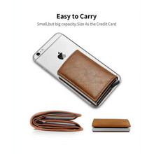Load image into Gallery viewer, New Carbon Fiber Card Holder Wallets Luxury Men  Black Magic Leather Cool Slim Mini Wallet Small Money Bag Male Purses Magnet Closure Wallet

