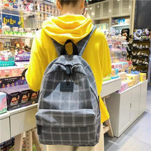 Load image into Gallery viewer, New Casual School Bag For Women And Girls Stylish Backpack Striped Book Packbags for Teenage
