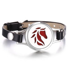 Load image into Gallery viewer, New Charming Bracelet Aromatherapy Essential Oil Diffuser Locket Bracelets Adjustable Genuine Leather Wrap Essential Oil Diffuser Bracelet Valentine's Day Present Aromatherapy For Women
