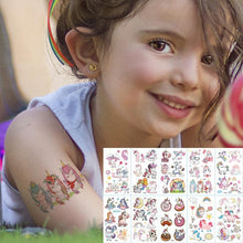 Load image into Gallery viewer, New Children's Sticker Animals Pattern Tattoo Bear Lion Rainbow Luxury Colorful Children Sets
