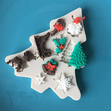 Load image into Gallery viewer, New Christmas Silicone Mold Decoration Tools Santa Christmas Tree Cake Decoration Tool Chocolate Candy Cookies Mold Christmas Silicone Molds Christmas Theme Silicone Baking Molds
