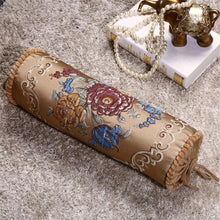 Load image into Gallery viewer, New Classical Luxury Cylindrical Cotton And Linen Pillow Roll Cushion Sofa Throw Polyester Cotton Linen Pillowcase Sofa Cushion Cover Backrest Home Chair Modern Colorful Design 15X50CM
