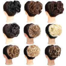 Load image into Gallery viewer, New Claw Chignon Curly Hair Bands Messy Bun Hairpieces for Women Scrunchy Natural Fake False Hair Heat Resistant Fiber Black Clip in Hair Extension For Volumized Hair Buns For Girls
