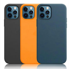 Load image into Gallery viewer, New Colorful Leather For iPhone 14 13 Pro Max Mini Magnet Case Cover Wireless Charging Drop Protect Covers Shockproof Slim Back Cover Leather Case For iPhone Slim and Aesthetic iPhone 14 case
