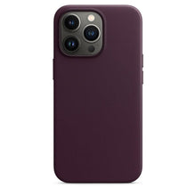 Load image into Gallery viewer, New Colorful Leather For iPhone 14 13 Pro Max Mini Magnet Case Cover Wireless Charging Drop Protect Covers Shockproof Slim Back Cover Leather Case For iPhone Slim and Aesthetic iPhone 14 case
