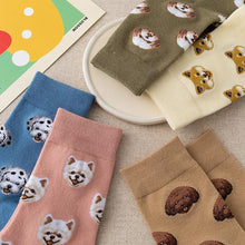 Load image into Gallery viewer, New Cute Cartoon Dog Middle Tube Socks Creative Female Socks Warm Socks Teddy Pomeranian Cotton Socks Stylish Unisex Short Ankle Socks For Men And Women
