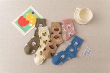 Load image into Gallery viewer, New Cute Cartoon Dog Middle Tube Socks Creative Female Socks Warm Socks Teddy Pomeranian Cotton Socks Stylish Unisex Short Ankle Socks For Men And Women
