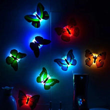 Load image into Gallery viewer, New Dazzling Colorful Luminous Butterfly LED Night Light Wedding Decorative Lamp Stickers Children Small Gifts TOYS game Battery Operated

