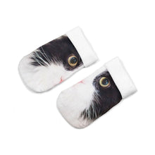Load image into Gallery viewer, 3D Printed Women Winter Christmas Socks Funny Creative Pet Cat Face Unisex Cotton Ankle Socks Children Gift Animal Lover Socks For Men And Women
