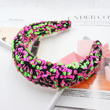 Load image into Gallery viewer, Sparkly Sequins Sponge Headbands Mermaid Knot Tie Head Bands for Women Daily Party Crown Turban Gorgeous Hair Accessories For Women
