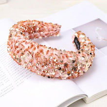 Load image into Gallery viewer, Sparkly Sequins Sponge Headbands Mermaid Knot Tie Head Bands for Women Daily Party Crown Turban Gorgeous Hair Accessories For Women
