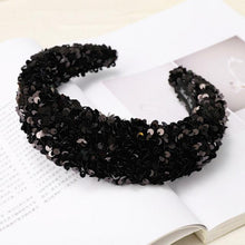Load image into Gallery viewer, Sparkly Sequins Sponge Headbands Mermaid Knot Tie Head Bands for Women Daily Party Crown Turban Gorgeous Hair Accessories For Women
