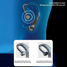 Load image into Gallery viewer, New Digital Display Wireless Single Ear Headset Bluetooth-compatible Earphone 5.2 Long Standby Time LED Power Digital Display Earphone Elegant Design Improved Comfort Long Range Wireless Hands Free Earphone For Drivers Canceling Headphones For Business
