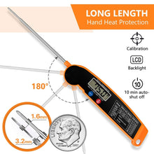 Load image into Gallery viewer, New Digital Kitchen Food Thermometer For Meat Water Milk Cooking Food Probe BBQ Electronic Oven Thermometer Food Thermometer Waterproof Probe With Backlit Sensing Kitchen Cooking Food Thermometer For Meat Water Milk Cooking Food BBQ  Kitchen Tools
