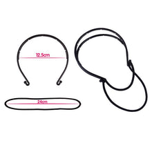 Load image into Gallery viewer, New Double Root Hair Hoop Head Band Adjustable Hair Clips Women Hoop Elastic Rubber Bands Ring Hair Styling Tools Hair Braider For Women Hair Styling
