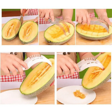 Load image into Gallery viewer, New Eco-Friendly 1pcs Stainless Steel Watermelon Slicer Cutter Knife For Fruit Tools Kitchen Accessories Gadgets Watermelon Spoons
