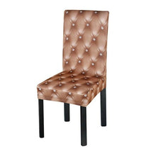 Load image into Gallery viewer, New Elastic Spandex Fibre  Chair Cover For Wedding Banquet Hotel Antifouling Fiber Standard Office European Stretch Spandex Removable Washable Dining Chair Protector Slipcovers for Hotel Dining Room Ceremony Banquet Wedding Party
