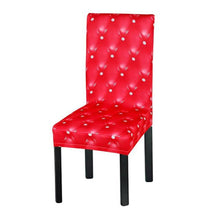 Load image into Gallery viewer, New Elastic Spandex Fibre  Chair Cover For Wedding Banquet Hotel Antifouling Fiber Standard Office European Stretch Spandex Removable Washable Dining Chair Protector Slipcovers for Hotel Dining Room Ceremony Banquet Wedding Party
