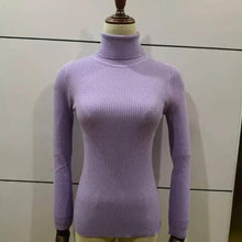 Load image into Gallery viewer, New Elegance Autumn/Winter Knitted Jumper Tops Turtleneck Pullovers Casual Sweaters Women Shirt Long Sleeve Tight Sweater Girls
