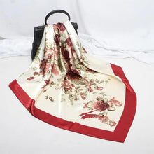 Load image into Gallery viewer, New Elegance Fashionable Scarves for Women Shawl Print Silk Satin Hijab Scarf Female Bandana 90*90cm Luxury Square Shawls Scarfs For Ladies
