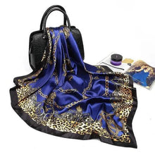 Load image into Gallery viewer, New Elegance Fashionable Scarves for Women Shawl Print Silk Satin Hijab Scarf Female Bandana 90*90cm Luxury Square Shawls Scarfs For Ladies
