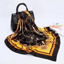 Load image into Gallery viewer, New Elegance Fashionable Scarves for Women Shawl Print Silk Satin Hijab Scarf Female Bandana 90*90cm Luxury Square Shawls Scarfs For Ladies
