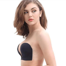 Load image into Gallery viewer, New Elegance Invisible Push Up Bra Strapless Bras Dress Wedding Party Sticky Self-adhesive Silicone Brassiere Breathable Deep U Bra Underwear
