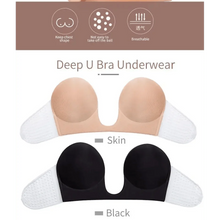 Load image into Gallery viewer, New Elegance Invisible Push Up Bra Strapless Bras Dress Wedding Party Sticky Self-adhesive Silicone Brassiere Breathable Deep U Bra Underwear
