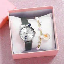 Load image into Gallery viewer, New Fashion Childrens Watch Analog Children Quartz Watch With Bracelet Set Little Cat Watch Kids Children Quartz Electronic Watch Unisex Wrist Leather Strap Watches
