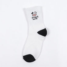 Load image into Gallery viewer, New Fashion Cow Print Cute Animals White Cartoon Socks Cute Happy Socks Unisex Fashion Socks Cow Style Breathable Socks For Men And Women
