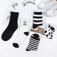 Load image into Gallery viewer, New Fashion Cow Print Cute Animals White Cartoon Socks Cute Happy Socks Unisex Fashion Socks Cow Style Breathable Socks For Men And Women
