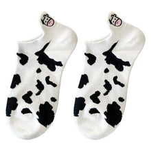 Load image into Gallery viewer, New Fashion Cow Print Cute Animals White Cartoon Socks Cute Happy Socks Unisex Fashion Socks Cow Style Breathable Socks For Men And Women
