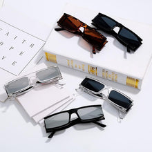 Load image into Gallery viewer, New Fashion Rectangle Small Sunglasses For Women Luxury Style Mirror Black Clear Lens Retro Colourful Lens Frames Elegant Summer Design
