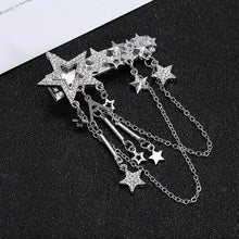 Load image into Gallery viewer, New Fashion Rhinestone Tassel Hair Barrettes For Women Hair Clips Golden Sliver Hairpin Female Hairgrips Wedding Hair Accessories for Brides and Bridesmaids
