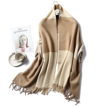 Load image into Gallery viewer, New Fashion Winter Soft Thick Warm Colorful Cashmere Scarf Elegant Escharpe Shawls Scarf Shawls Wraps Lightweight Lady Solid Scarves Fashion Tassels Blanket For Women
