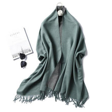Load image into Gallery viewer, New Fashion Winter Soft Thick Warm Colorful Cashmere Scarf Elegant Escharpe Shawls Scarf Shawls Wraps Lightweight Lady Solid Scarves Fashion Tassels Blanket For Women
