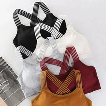 Load image into Gallery viewer, New Fashionable Seamless Sports Bra Women Fitness Top Gym Yoga Bra Shockproof Push Up Sport Bra Running Yoga Gym Crop Top Breathable Workout Bra
