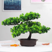 Load image into Gallery viewer, New Festival Potted  Simulation Decorative Bonsai Home Office Pine Tree Gift Ornament Lifelike Accessory Artificial Bonsai Artificial Bonsai Tree Fake  Greenery for Home Office Desk Wall Book Shelf Decor Room Decor
