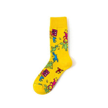 Load image into Gallery viewer, New Funny Women Fashion Harajuku Colorful Socks Cute Art Egg Series Personality Cotton Female socks Novelty Cotton Socks For Men And Women
