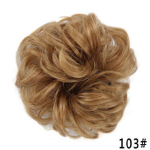 Load image into Gallery viewer, New Girl's Synthetic Chignon Red Pink Purple Blue Green Curly Messy Bun Kids Donut Roller Hair Bun Heat Resistant Fake Hair Wigs For Black Women Cosplay Wigs For Women
