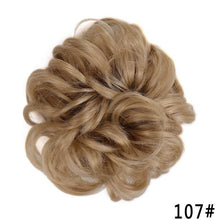 Load image into Gallery viewer, New Girl's Synthetic Chignon Red Pink Purple Blue Green Curly Messy Bun Kids Donut Roller Hair Bun Heat Resistant Fake Hair Wigs For Black Women Cosplay Wigs For Women
