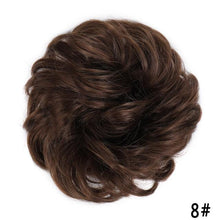 Load image into Gallery viewer, New Girl's Synthetic Chignon Red Pink Purple Blue Green Curly Messy Bun Kids Donut Roller Hair Bun Heat Resistant Fake Hair Wigs For Black Women Cosplay Wigs For Women

