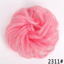 Load image into Gallery viewer, New Girl's Synthetic Chignon Red Pink Purple Blue Green Curly Messy Bun Kids Donut Roller Hair Bun Heat Resistant Fake Hair Wigs For Black Women Cosplay Wigs For Women
