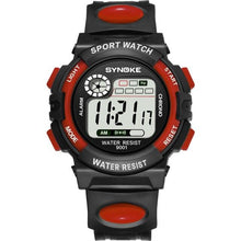 Load image into Gallery viewer, New Girls Boys Watch Waterproof 50M Electronic Watches Luminous Dial Fashion Sports Waterproof Casual Electronic Analog Quartz 7 Colorful Led Watches With Alarm Stopwatch Silicone Band Luminous Wristatches
