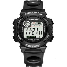 Load image into Gallery viewer, New Girls Boys Watch Waterproof 50M Electronic Watches Luminous Dial Fashion Sports Waterproof Casual Electronic Analog Quartz 7 Colorful Led Watches With Alarm Stopwatch Silicone Band Luminous Wristatches
