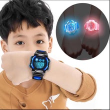 Load image into Gallery viewer, New Girls Boys Watch Waterproof 50M Electronic Watches Luminous Dial Fashion Sports Waterproof Casual Electronic Analog Quartz 7 Colorful Led Watches With Alarm Stopwatch Silicone Band Luminous Wristatches
