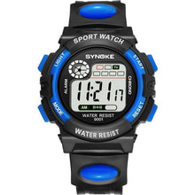 Load image into Gallery viewer, New Girls Boys Watch Waterproof 50M Electronic Watches Luminous Dial Fashion Sports Waterproof Casual Electronic Analog Quartz 7 Colorful Led Watches With Alarm Stopwatch Silicone Band Luminous Wristatches
