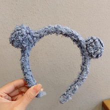 Load image into Gallery viewer, New Girls Cute Bear Ears Plush Simple Hairbands Kids Lovely Hair Ornament Headband Hair Hoops Children Fashion Gorgeous Hair Accessories For Women
